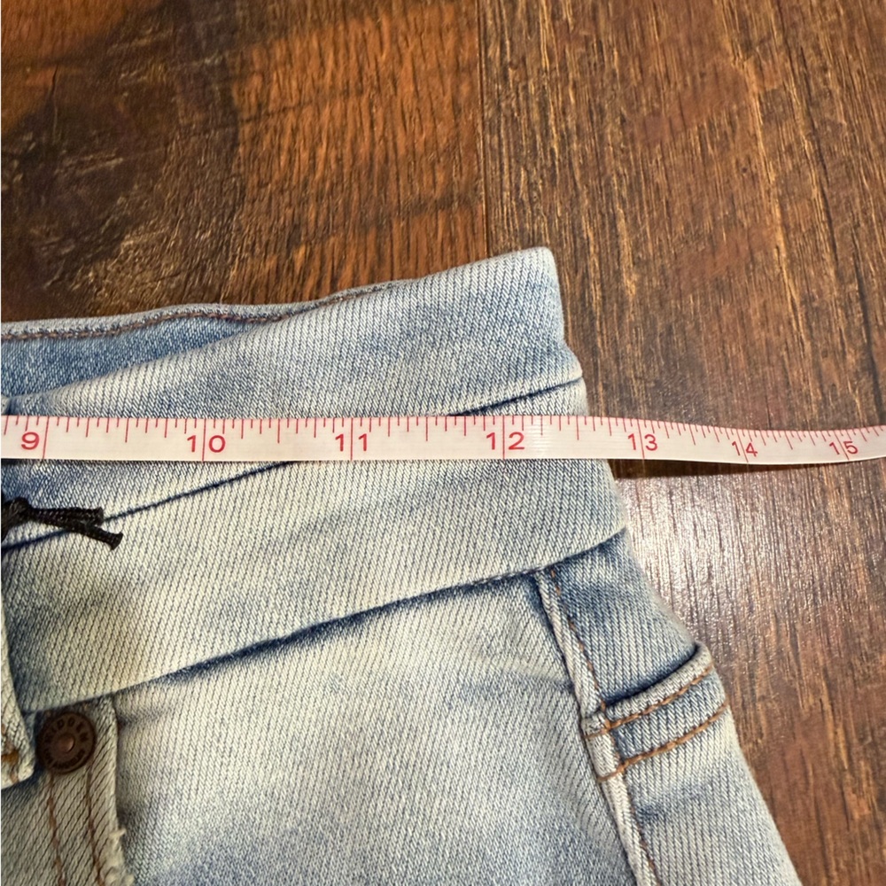 Hidden Jeans Light Wash High Rise Wide Leg Raw Hem Jeans 25 - Picture 7 of 10